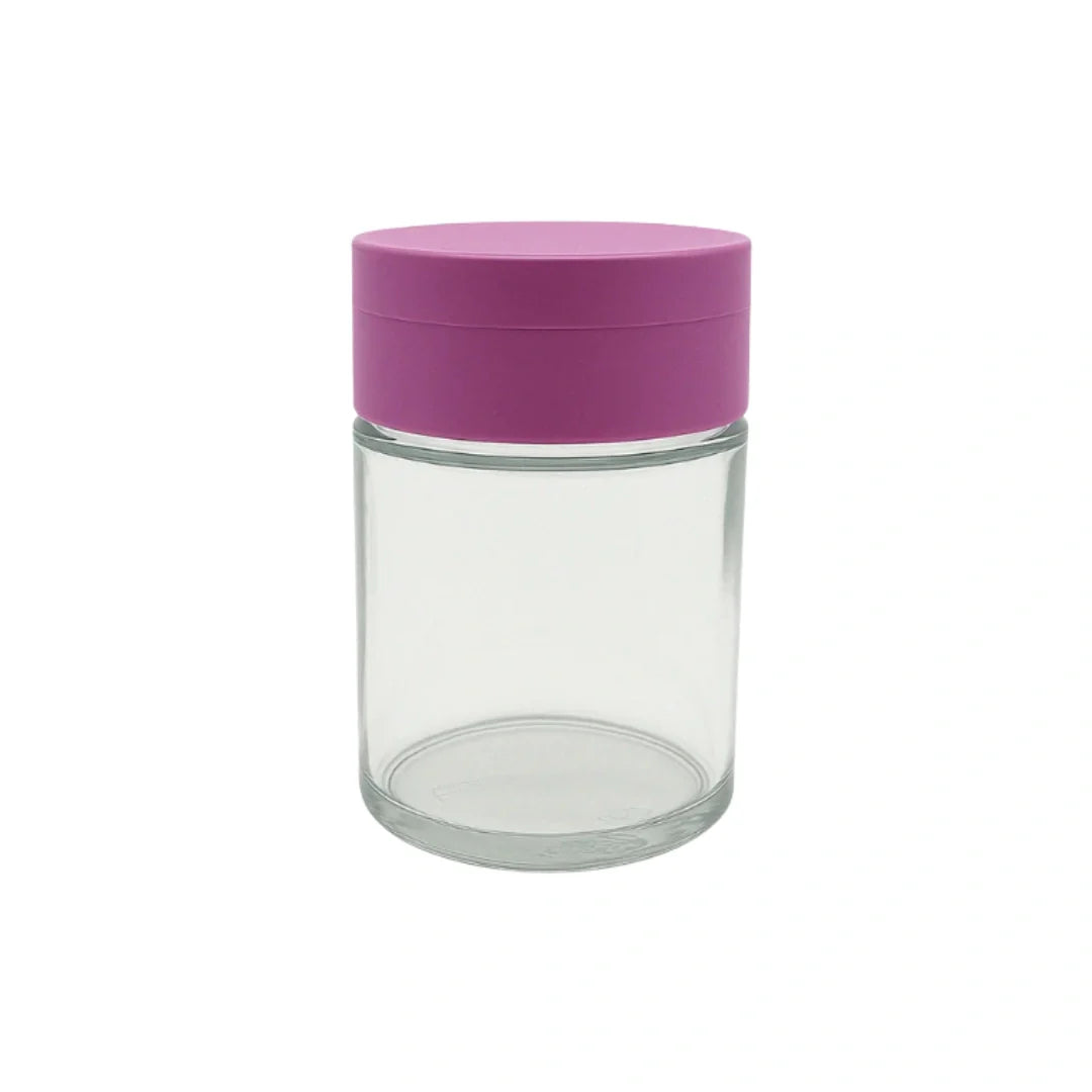 spice grinder with 4oz storage jar matte purple