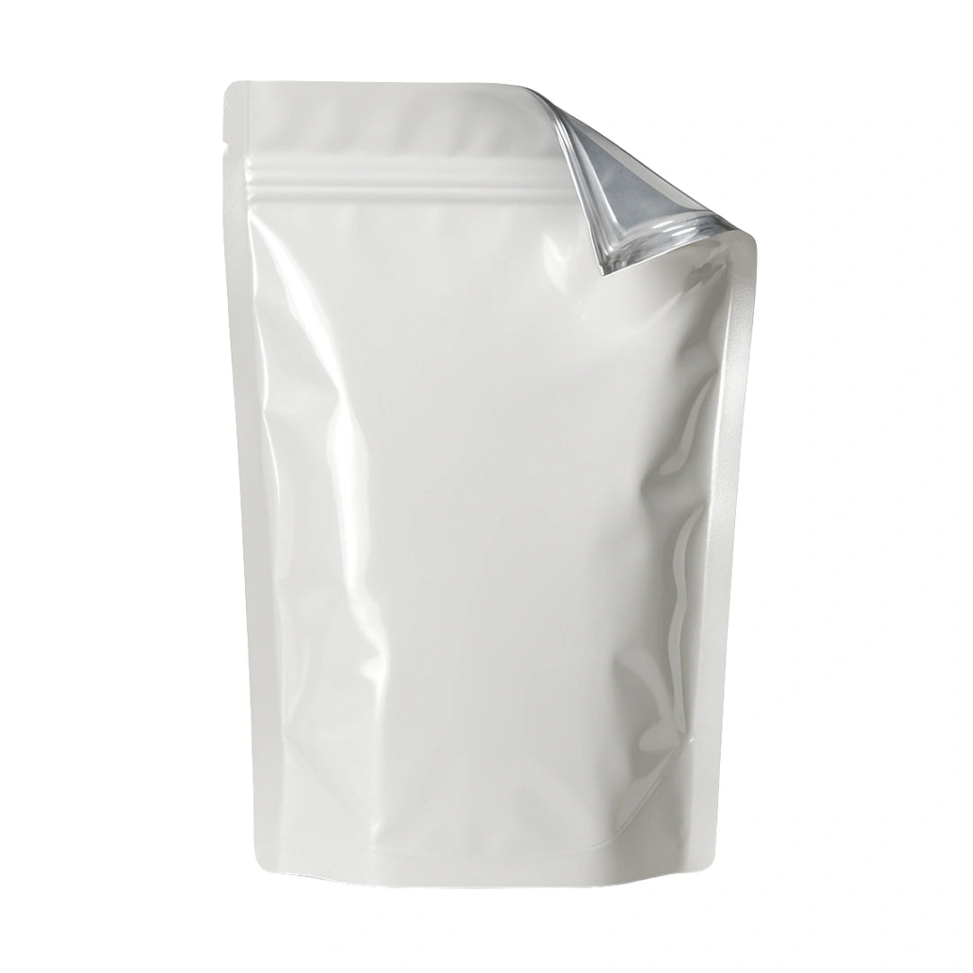 white mylar bags 1 oz