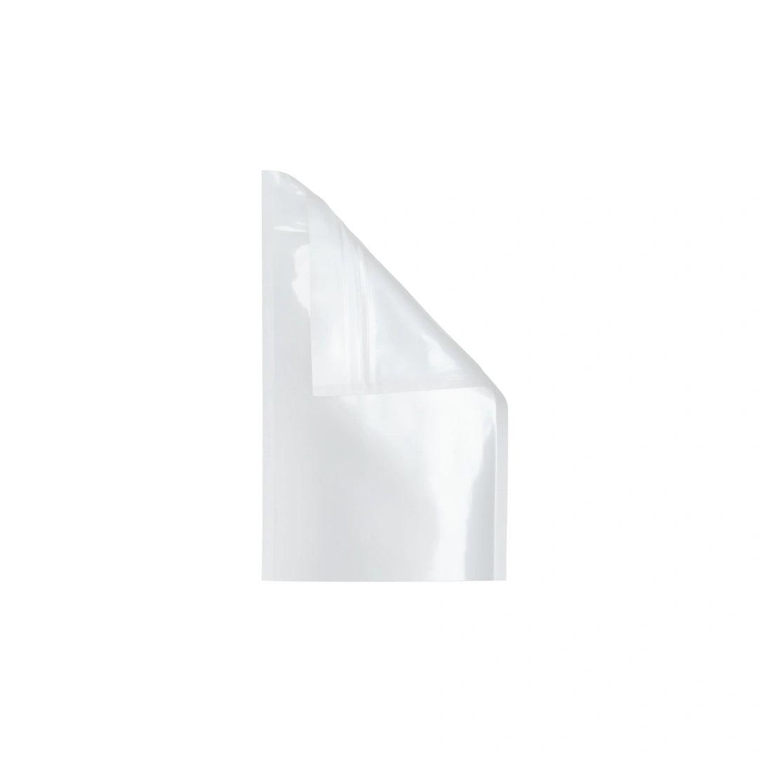 white mylar bags 1 8 oz