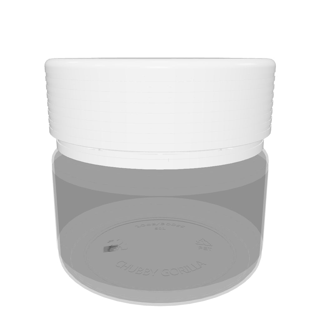 10oz Spiral Container Clear White Lid - (80 count)