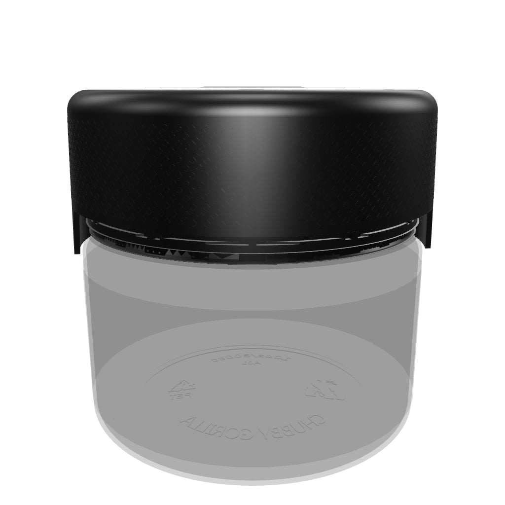 Buy 10oz Aviator CR XL Containers Clear Black - PackTHC