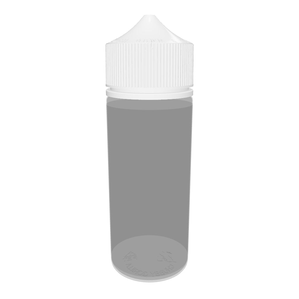 120ml Child Resistant Unicorn Bottle Clear with White Cap - (400 count)