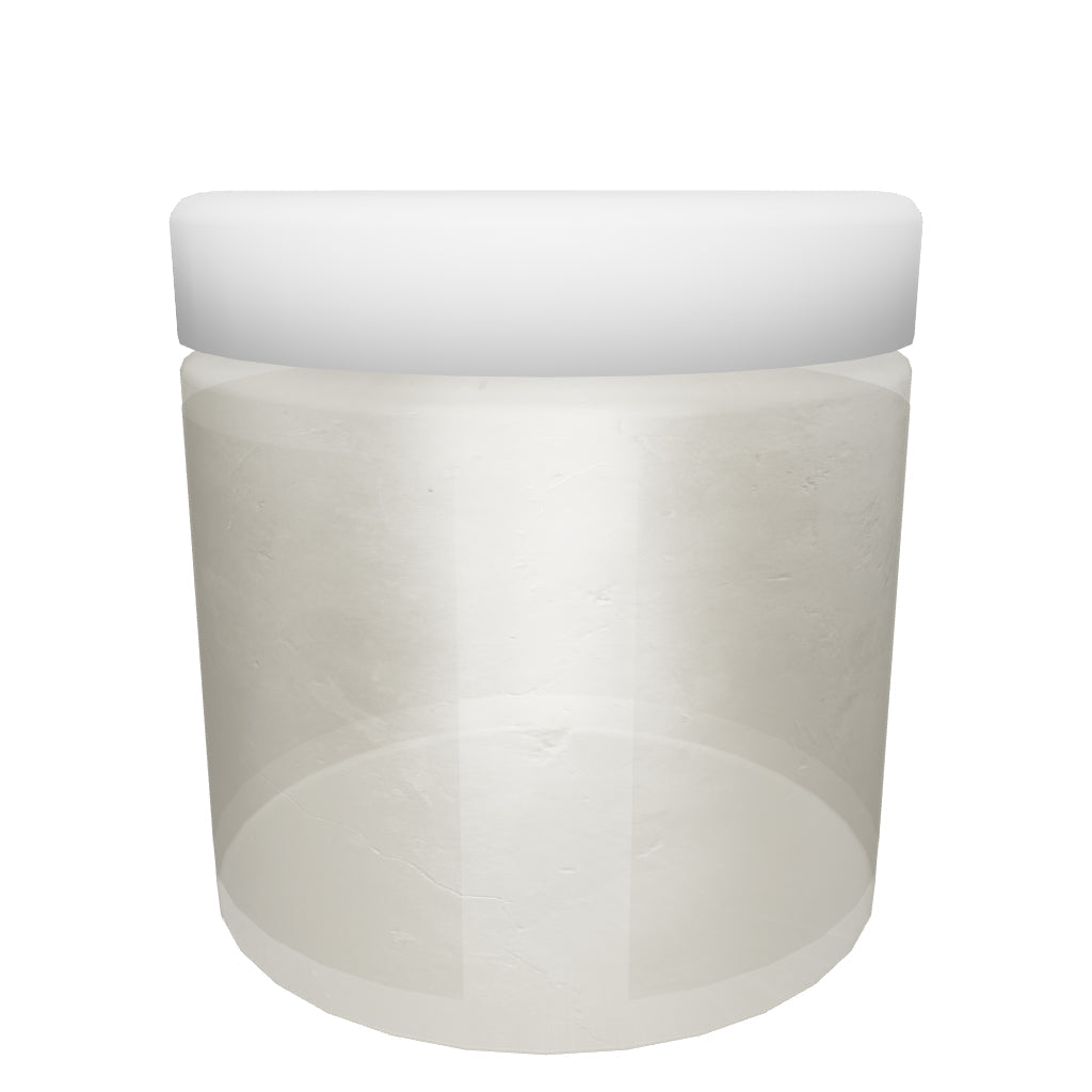 1oz Clear Glass Jar With Matte White Smooth Lid - (200)