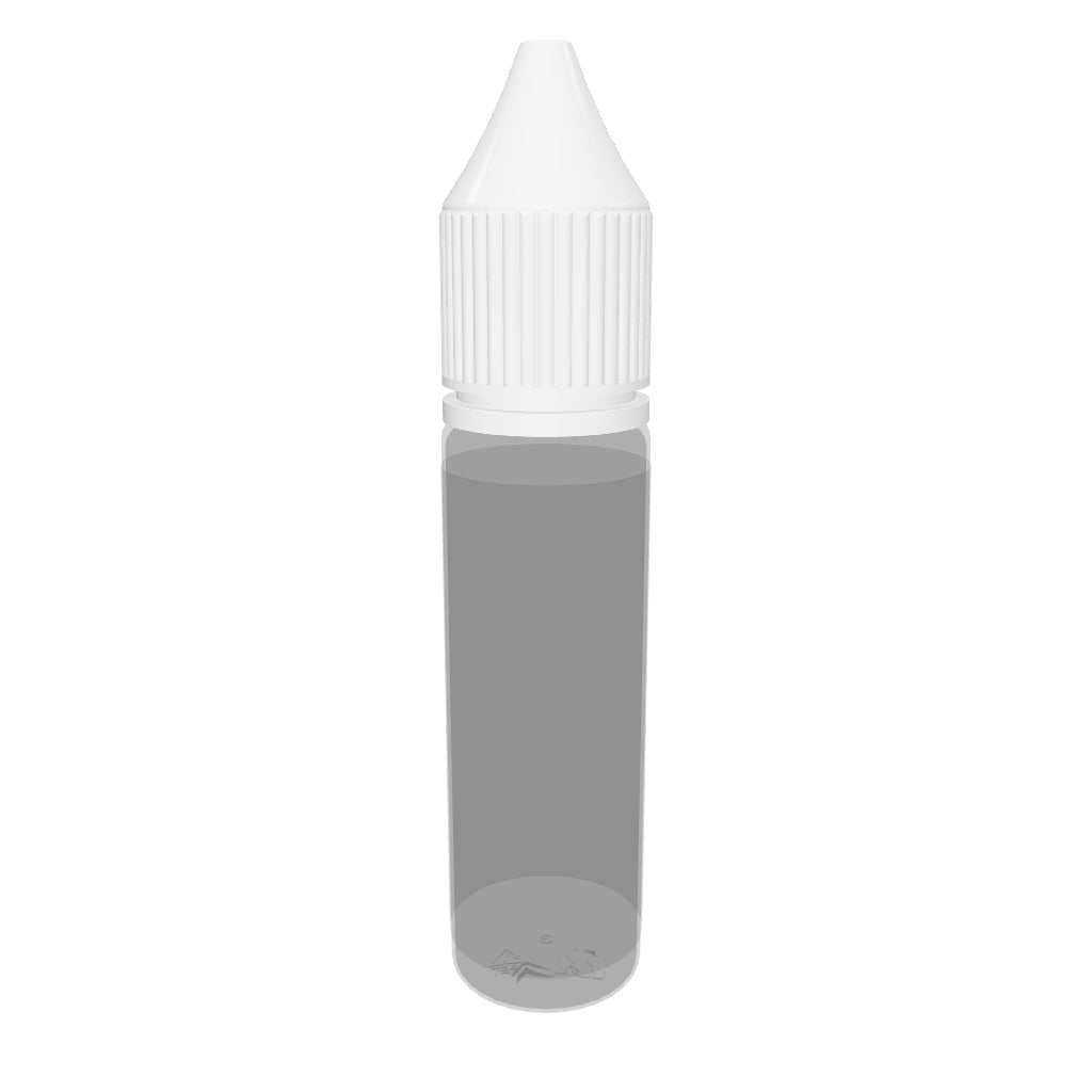 20ml PET Reducer Unicorn Bottle Clear Black Cap - (1000 count)