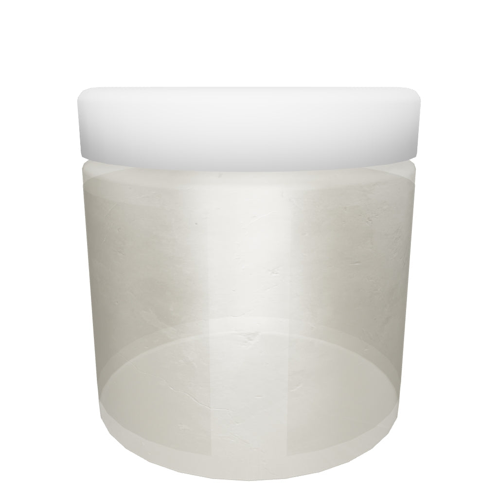 2oz Clear Glass Jar With Matte White Smooth Lid - (200)