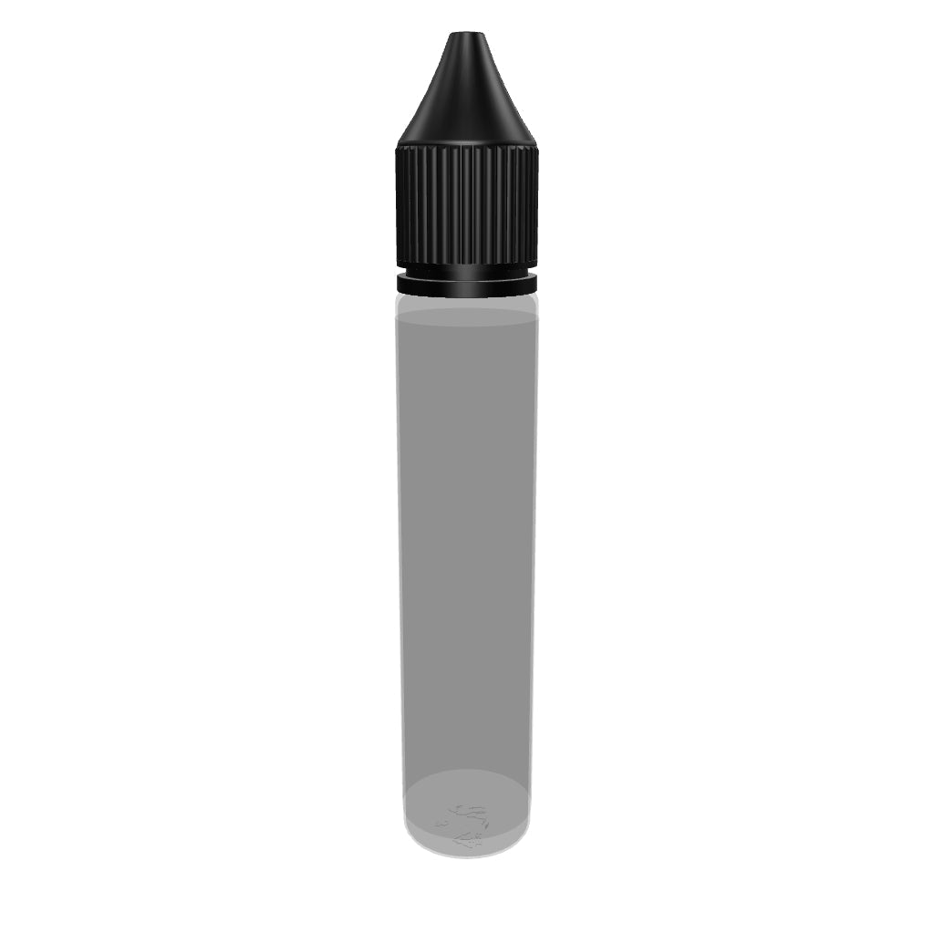 30ml PET Reducer Unicorn Bottle Black Premium - (1000 count)