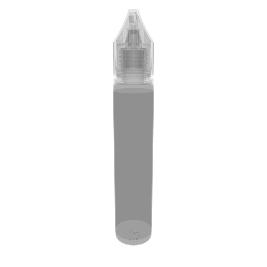 30ml PET Reducer Unicorn Bottle Clear Black Cap - (1000 count)