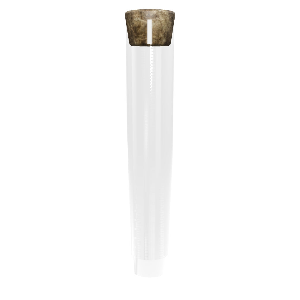 116mm Glass Blunt Tube - Wooden Cork - (500 Count)