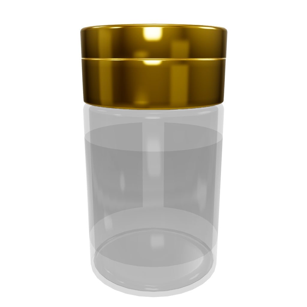 Spice Grinder With 4oz Storage Jar - Metallic Golden - (100)