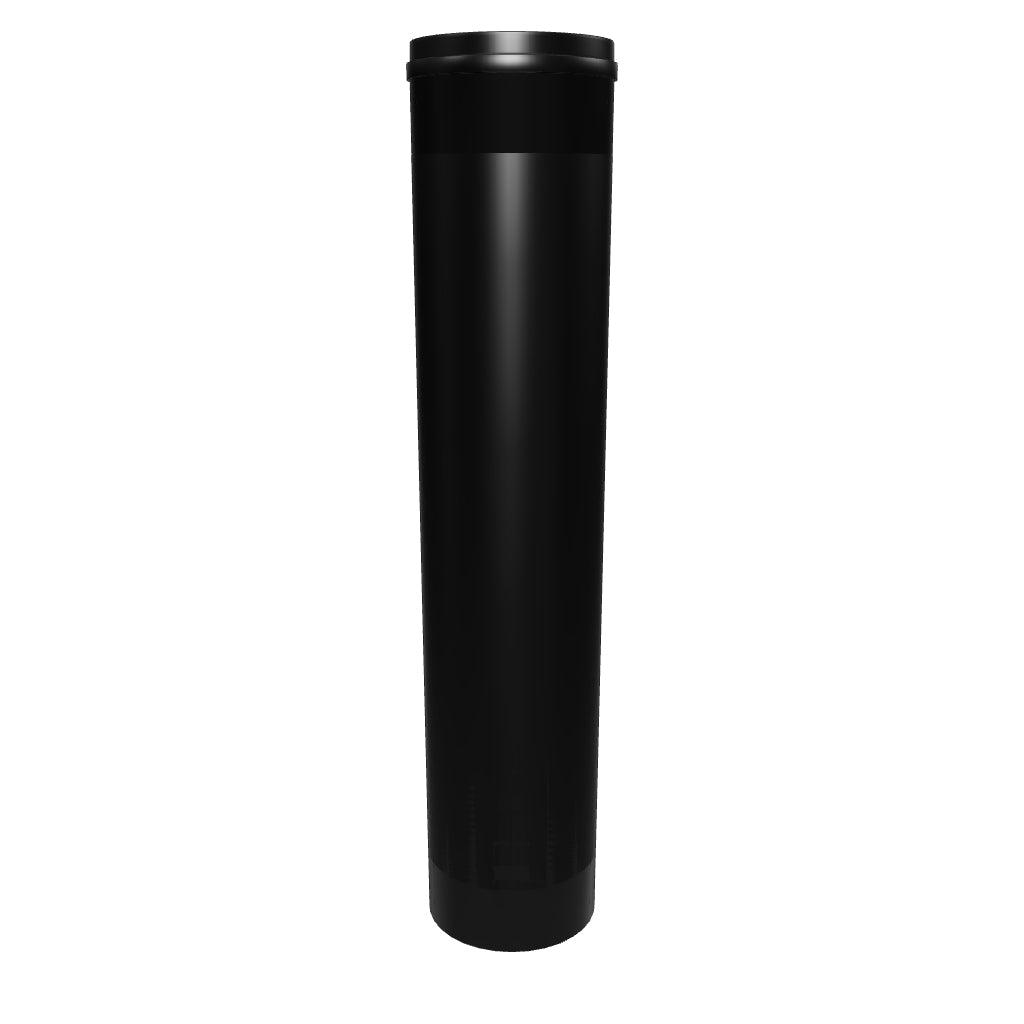 90mm CR Preroll Pop Top Tube - Black - (1000 Count)
