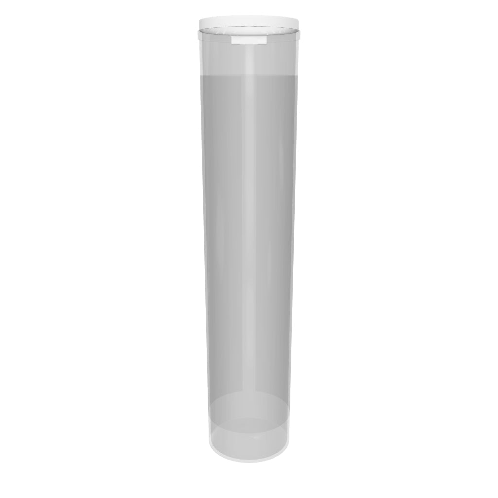 90mm CR Preroll Pop Top Tube - Clear - (1000 Count)