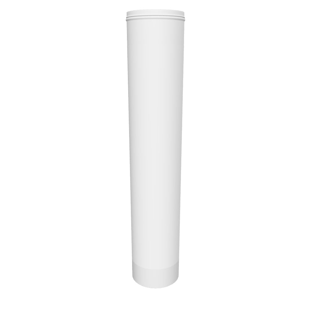 98mm CR Preroll Pop Top Tube - White - (1000 Count)